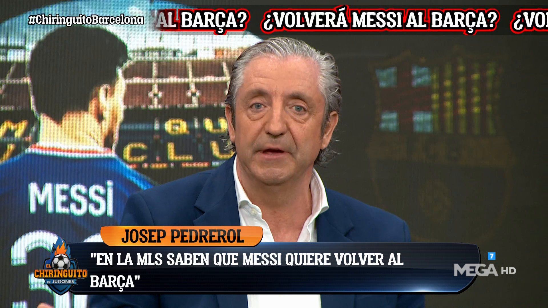 Josep Pedrerol ayer en 'El Chiringuito'