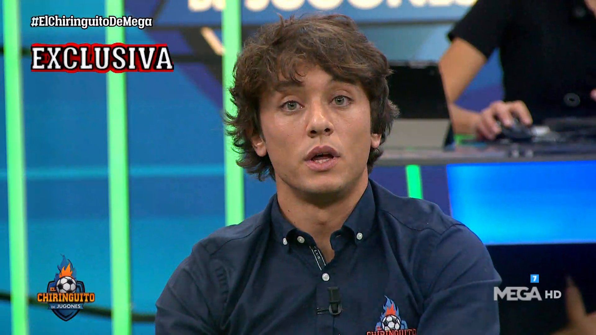 Darío Montero ayer en 'El Chiringuito'