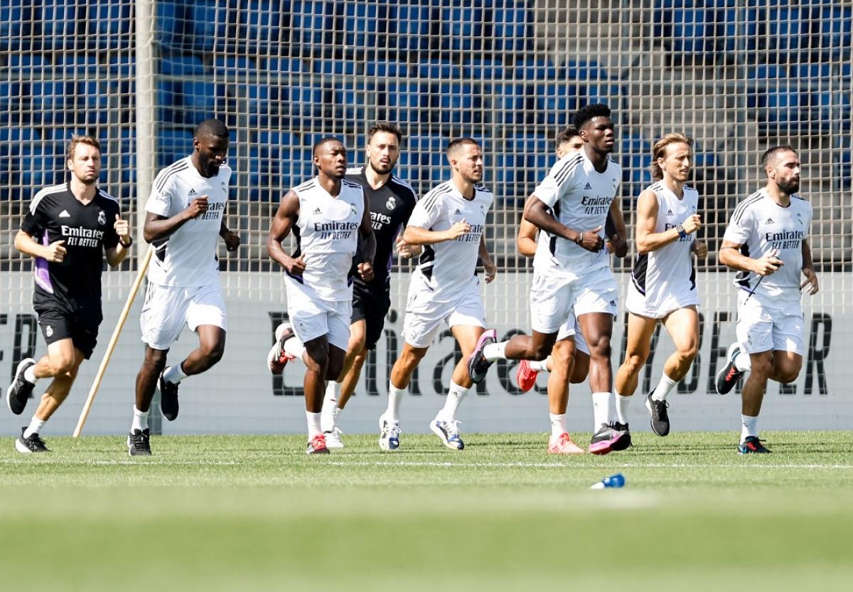 Rüdiger (izquierda) y Hazard (centro) son dos grandes amigos en el Real Madrid