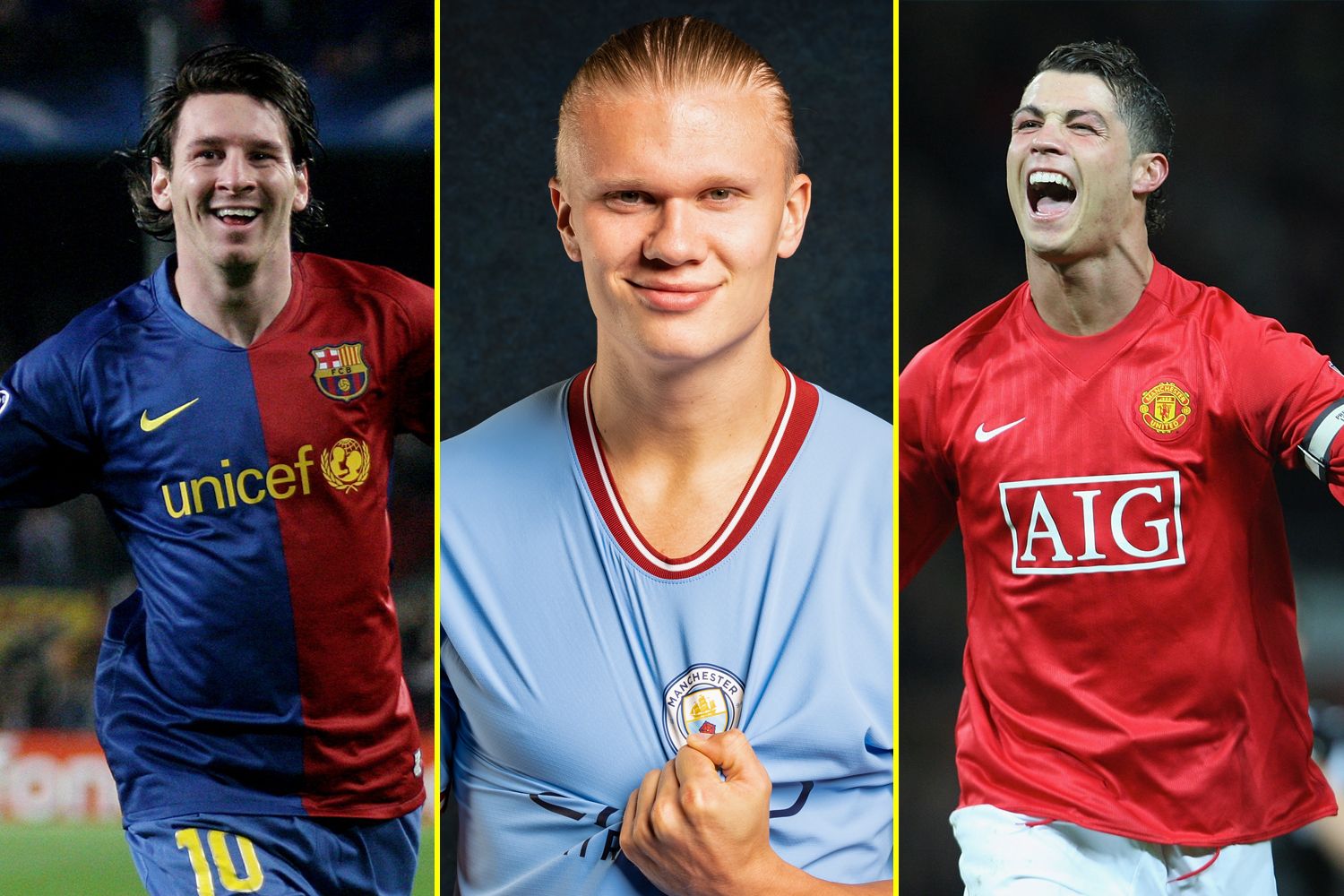 Haaland supera a Cristiano Ronaldo y Messi