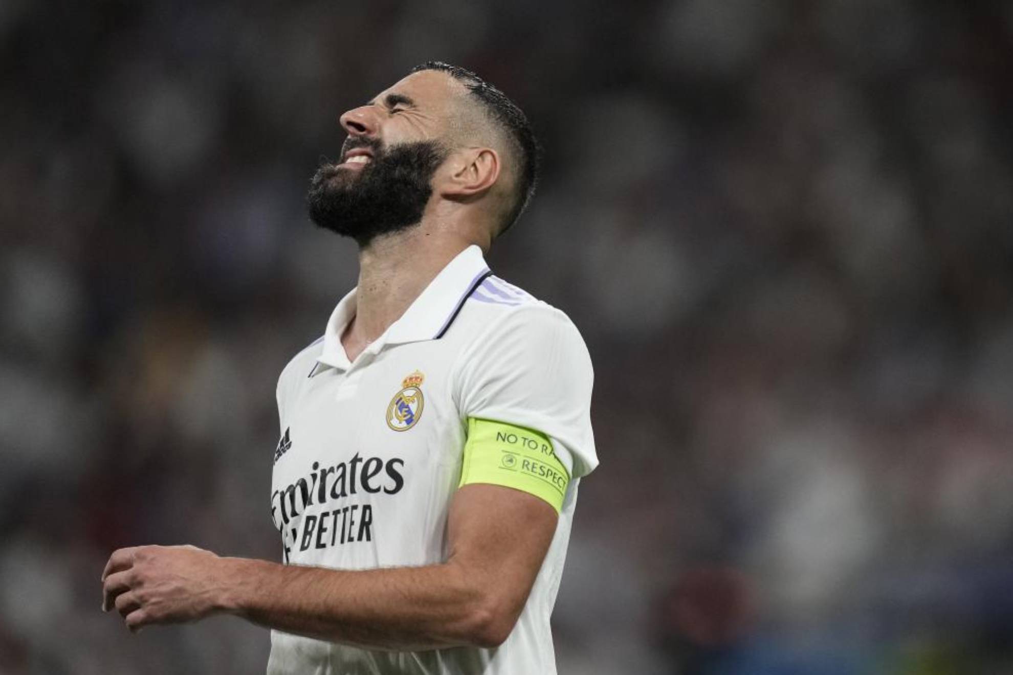 Benzema será baja esta noche ante el Getafe
