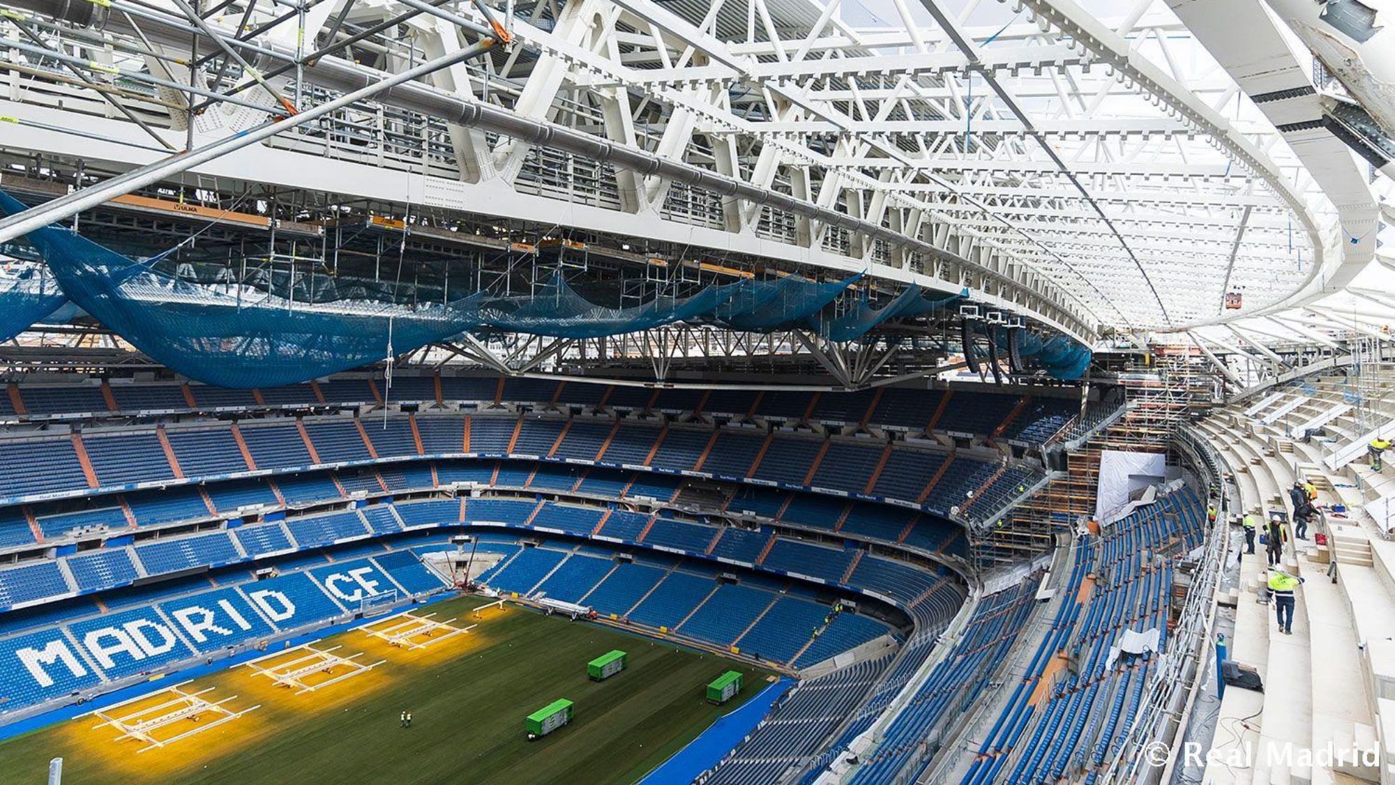 El Bernabéu parece otro: las fotos que muestran el avance de las obras