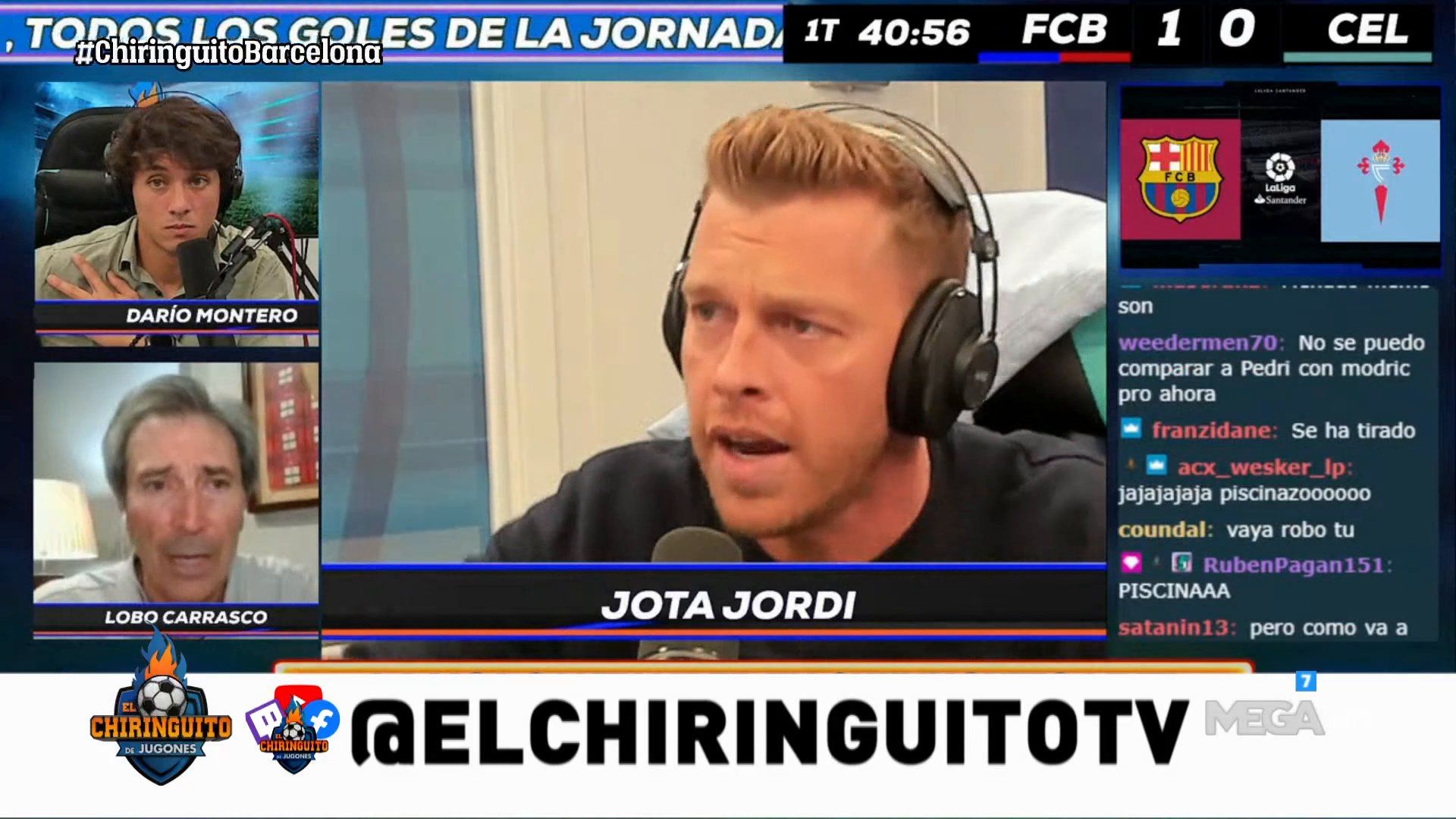 Jota Jordi durante el partido del Barcelona