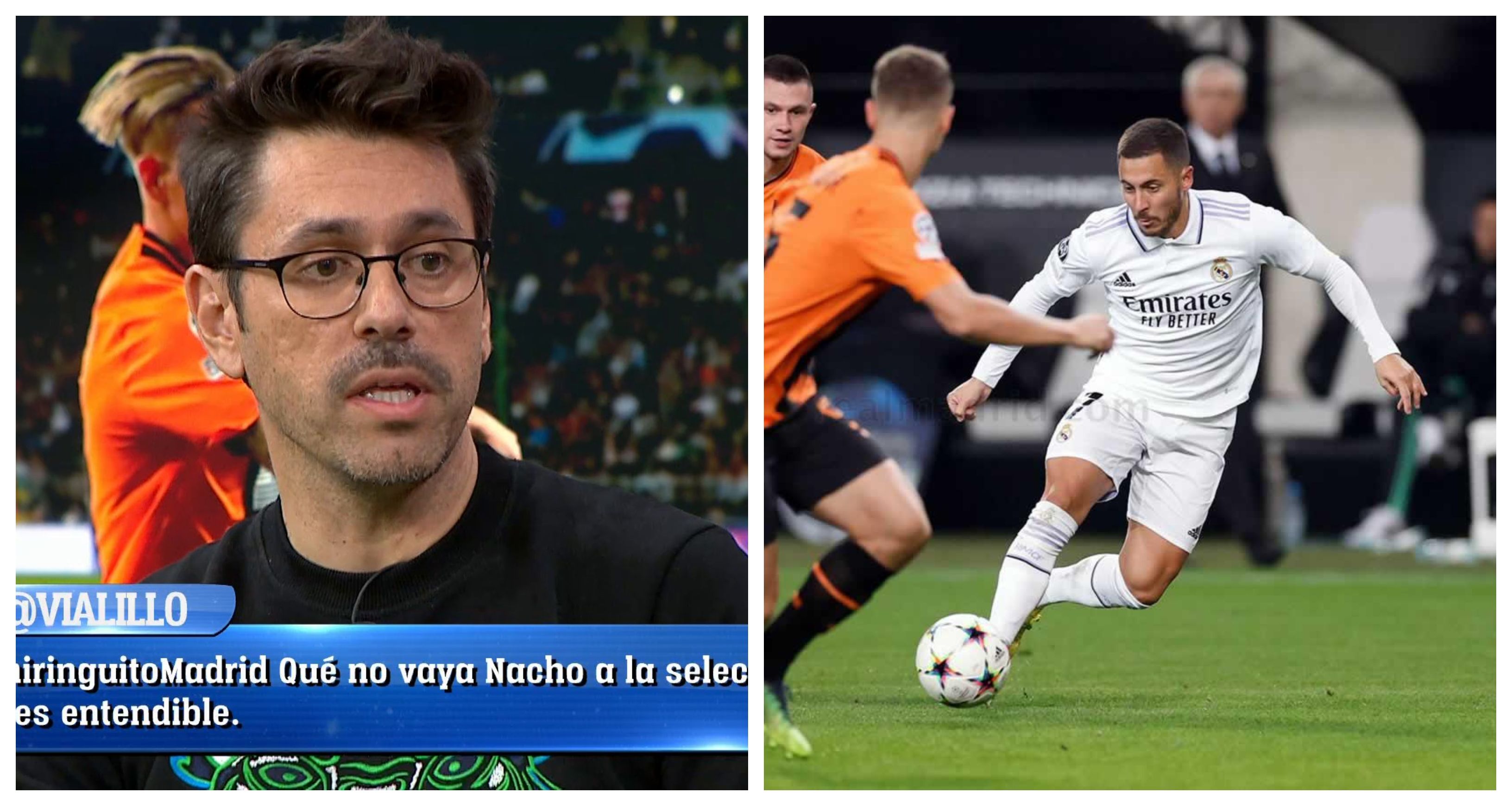 Roberto Morales y Eden Hazard