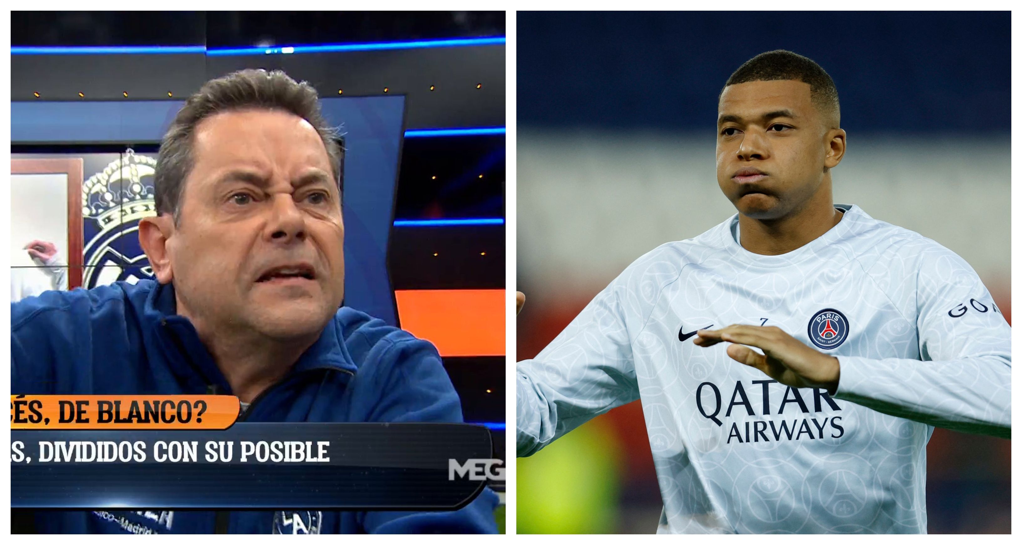 Tomás Roncero y Kylian Mbappé