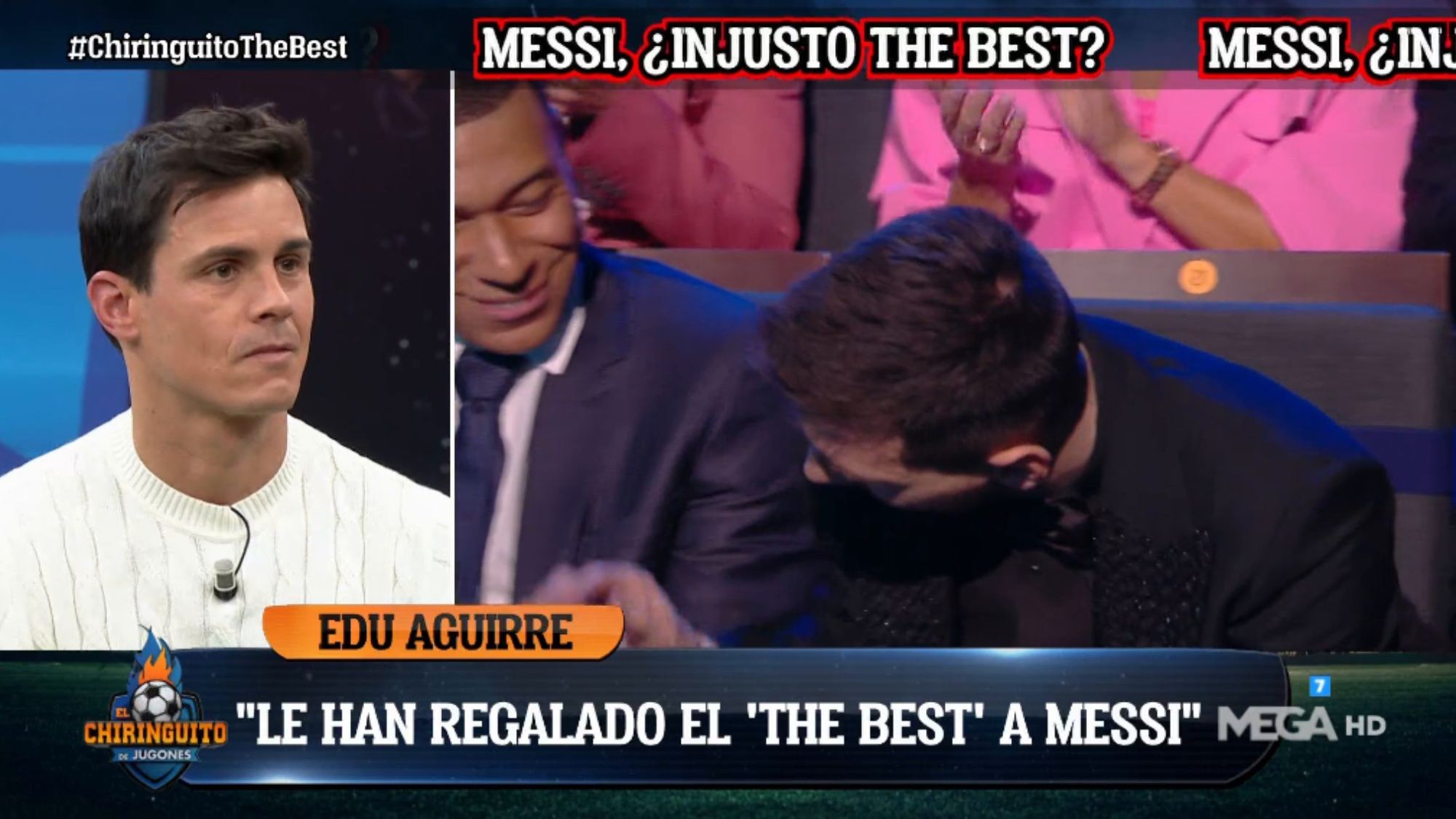 Edu Aguirre opinó del premio entregado a Leo Messi