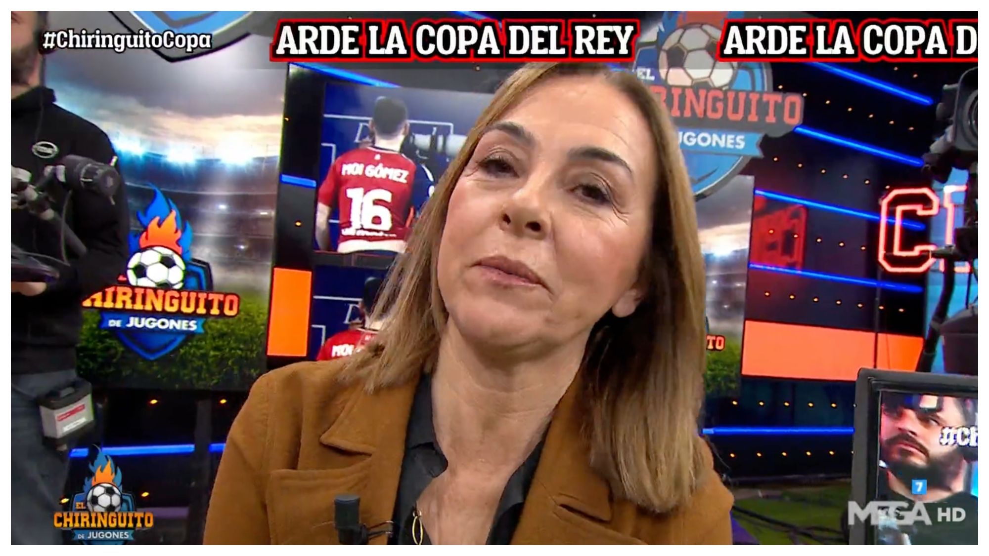 Carme Barceló ayer en El Chiringuito