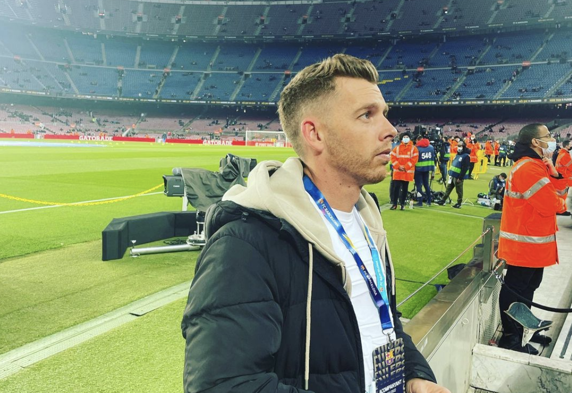 Jota Jordi en un partido en el Camp Nou