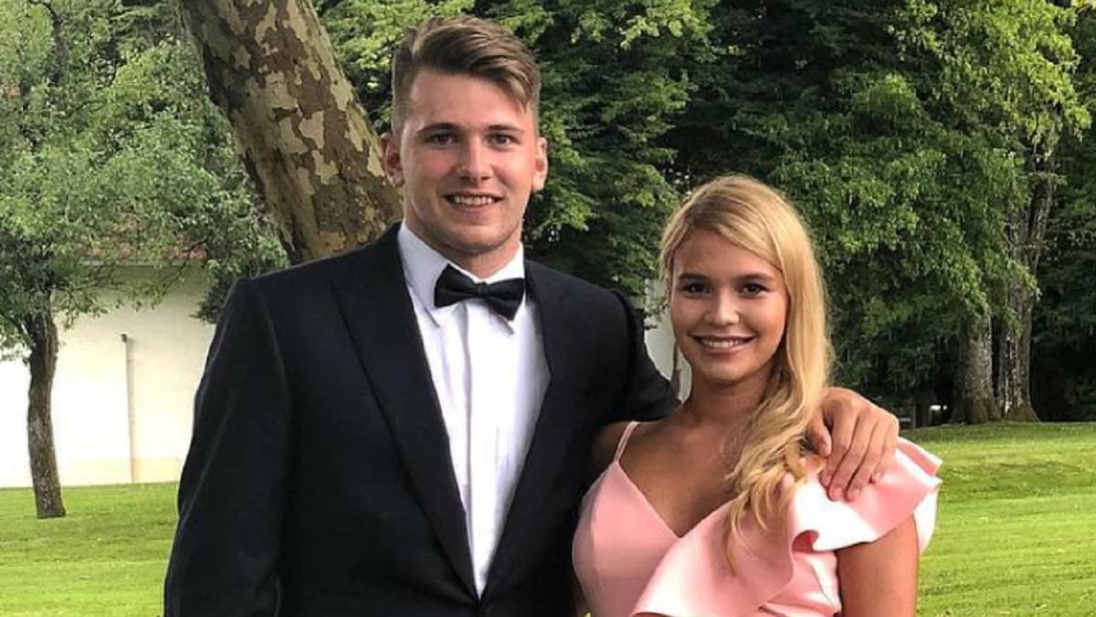 Luka Doncic y Ana María Goltes
