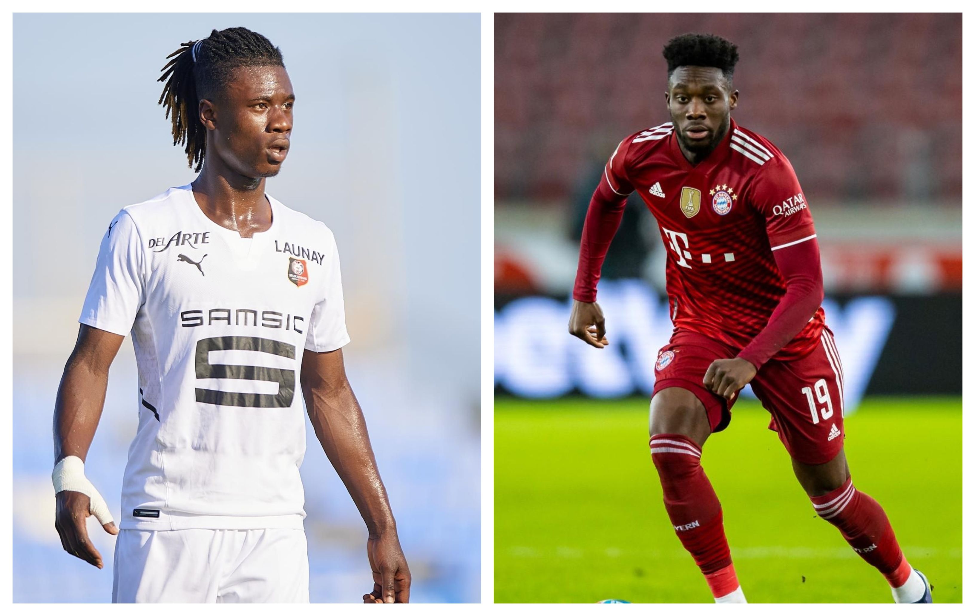 Eduardo Camavinga y Alphonso DAvies