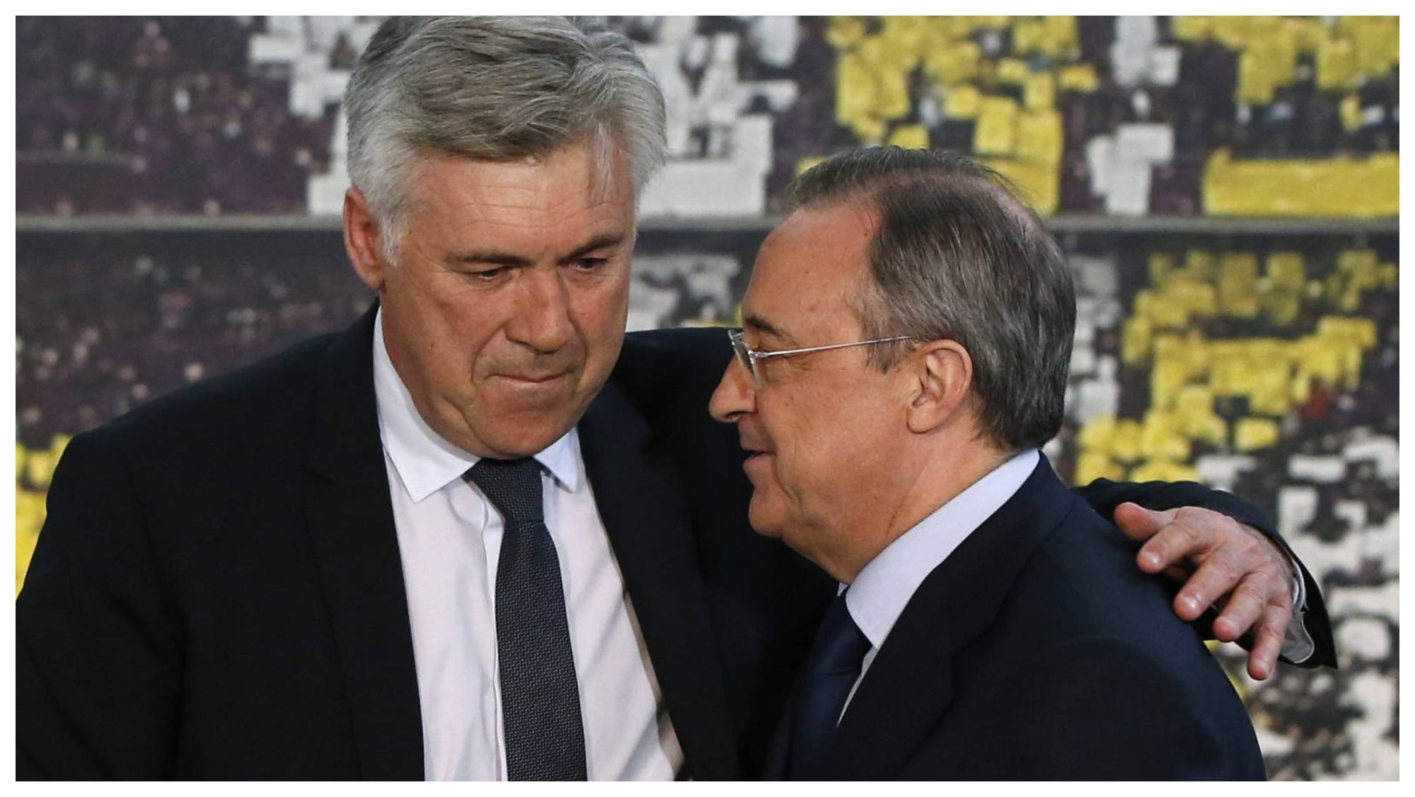 Carlo Ancelotti y Florentino Pérez