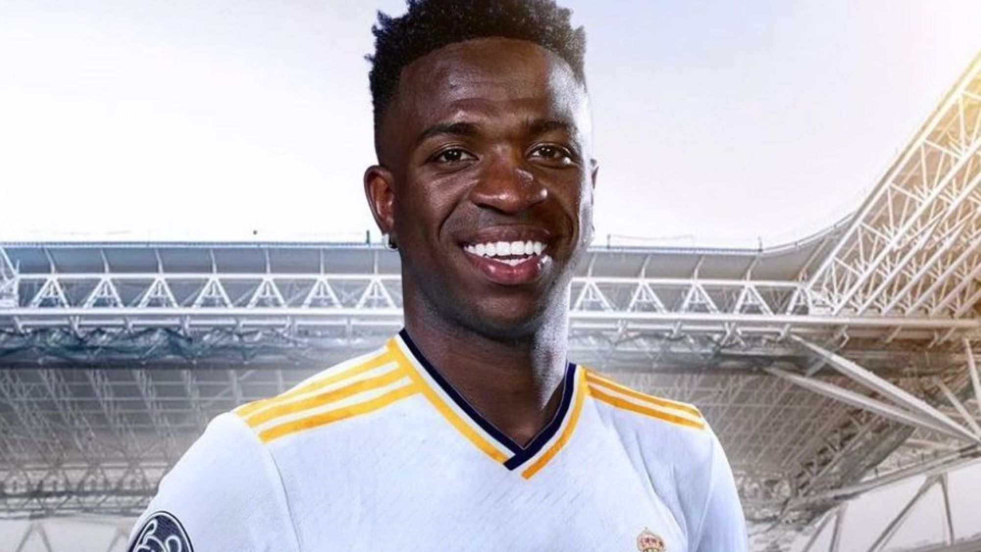 Vinicius Jr ya posa con la nueva camiseta