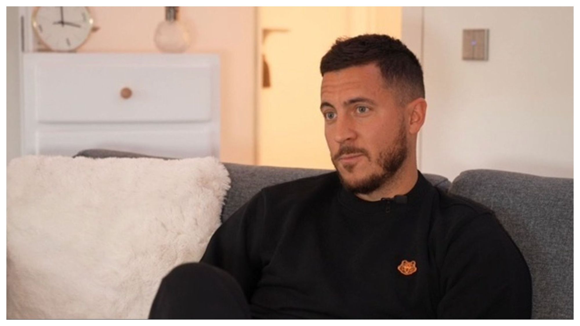 Eden Hazard en la entrevista con RTBF Sport