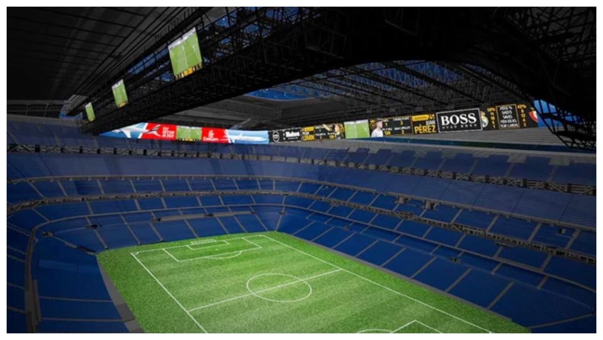 Estadio Santiago Bernabéu, marcador 360º