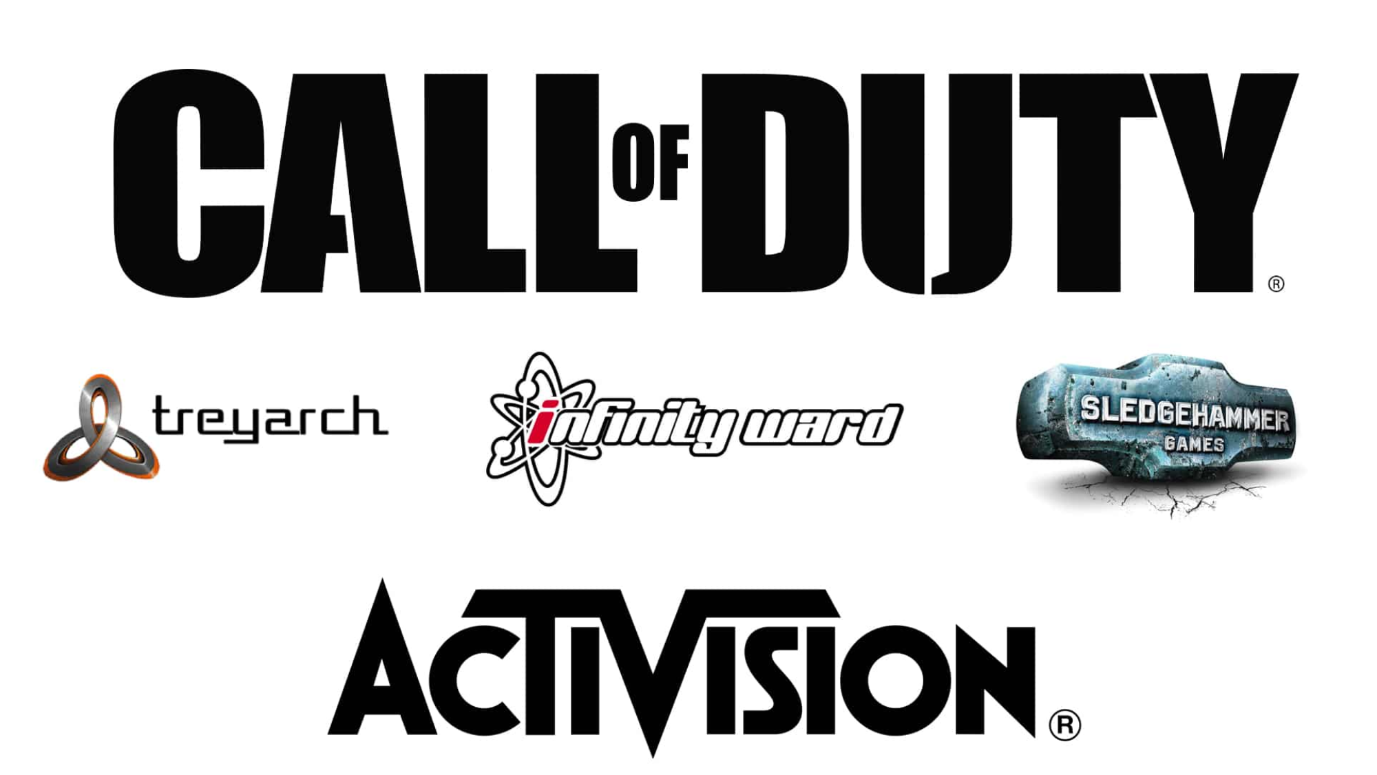 Los responsables de desarrollar Call of Duty desde su comienzo: Treyarch, Infinity Ward y Sledgehammer