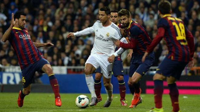 Clásico entre el Real Madrid y el FC Barcelona en marzo de 2014