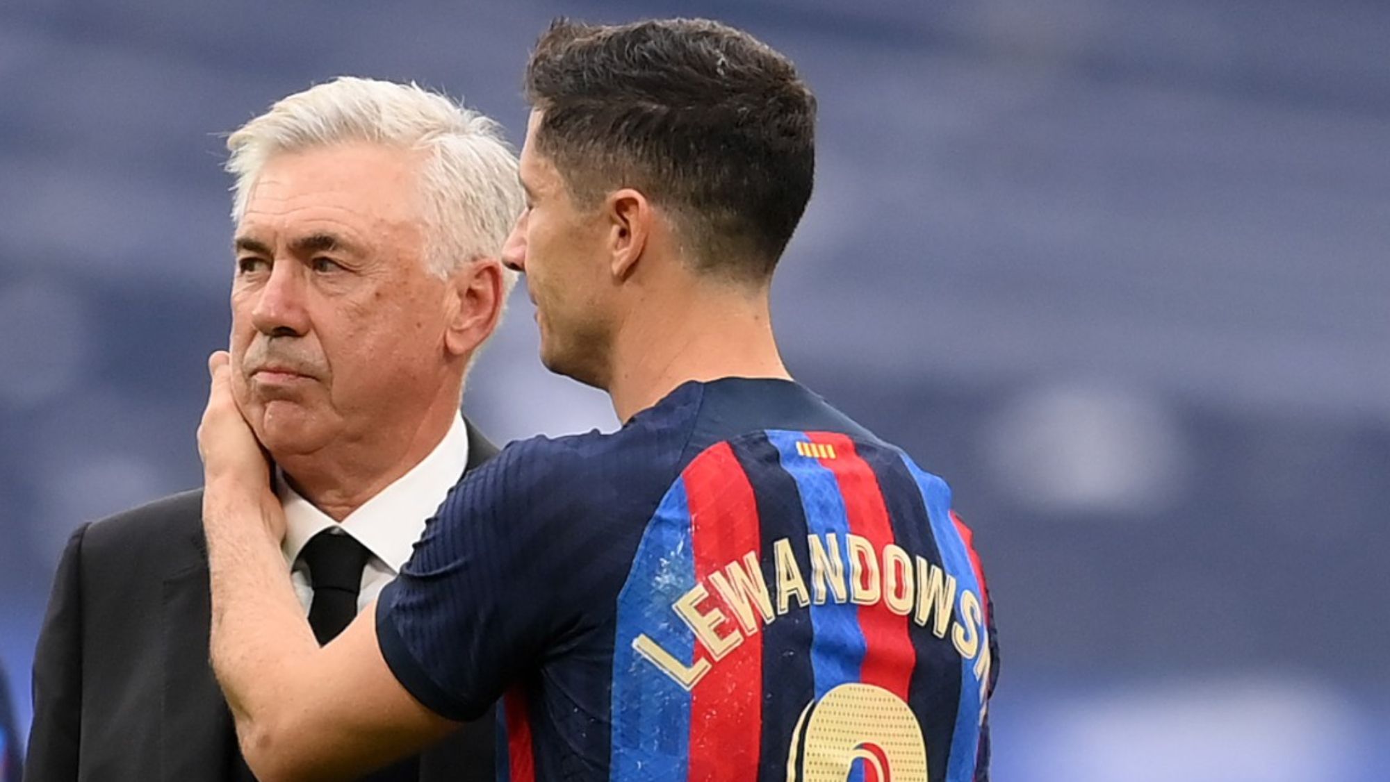 Lewandowski sorprende antes del clásico: "Ancelotti es impresionante"