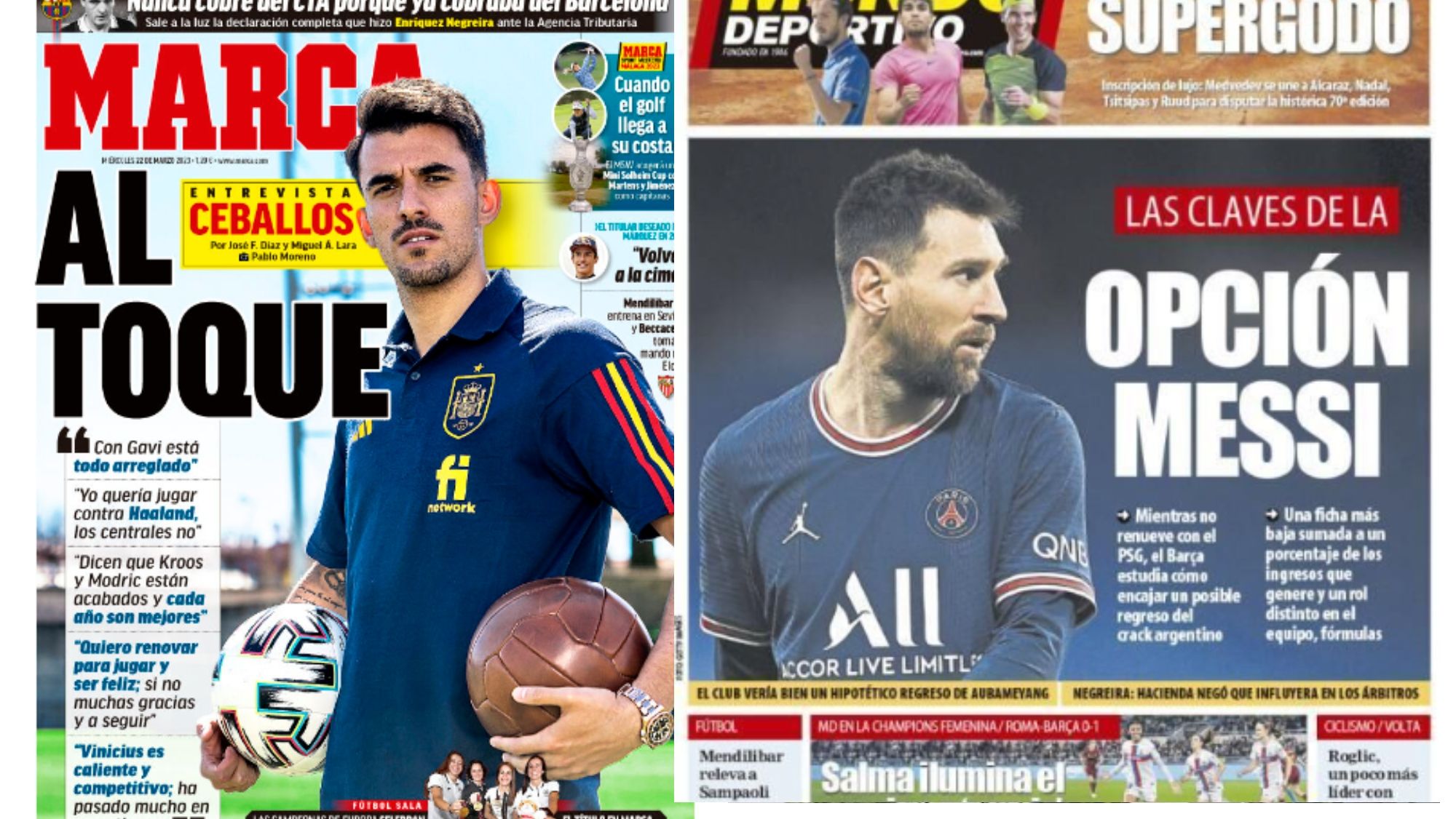 Portadas de hoy de los diarios deportivos