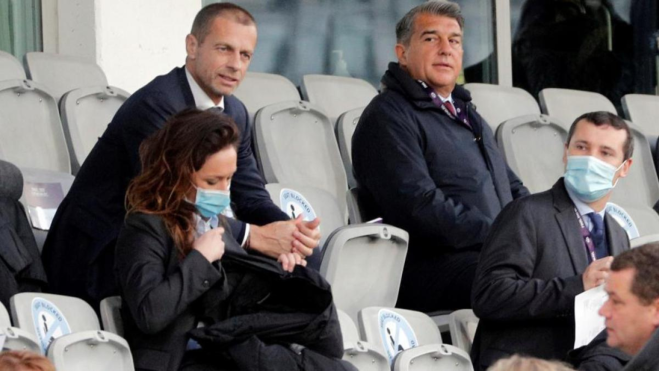 Ceferin y Laporta podrían verse las caras si el caso Negreira se resuelve: La UEFA vigila al club culé Ceferin y Laporta podrían verse las caras si el caso Negreira se resuelve: La UEFA vigila al club culé