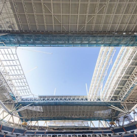 La cubierta del Bernabéu