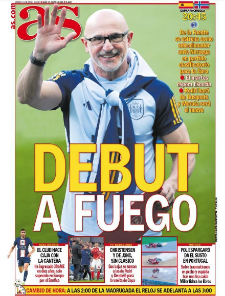 Portada de hoy del diario As Portada de hoy del diario As