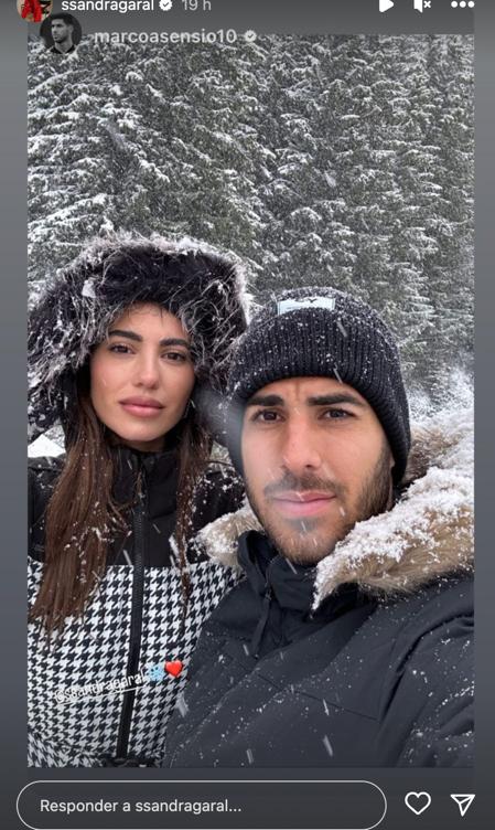 Marco Asensio y Sandra Garal