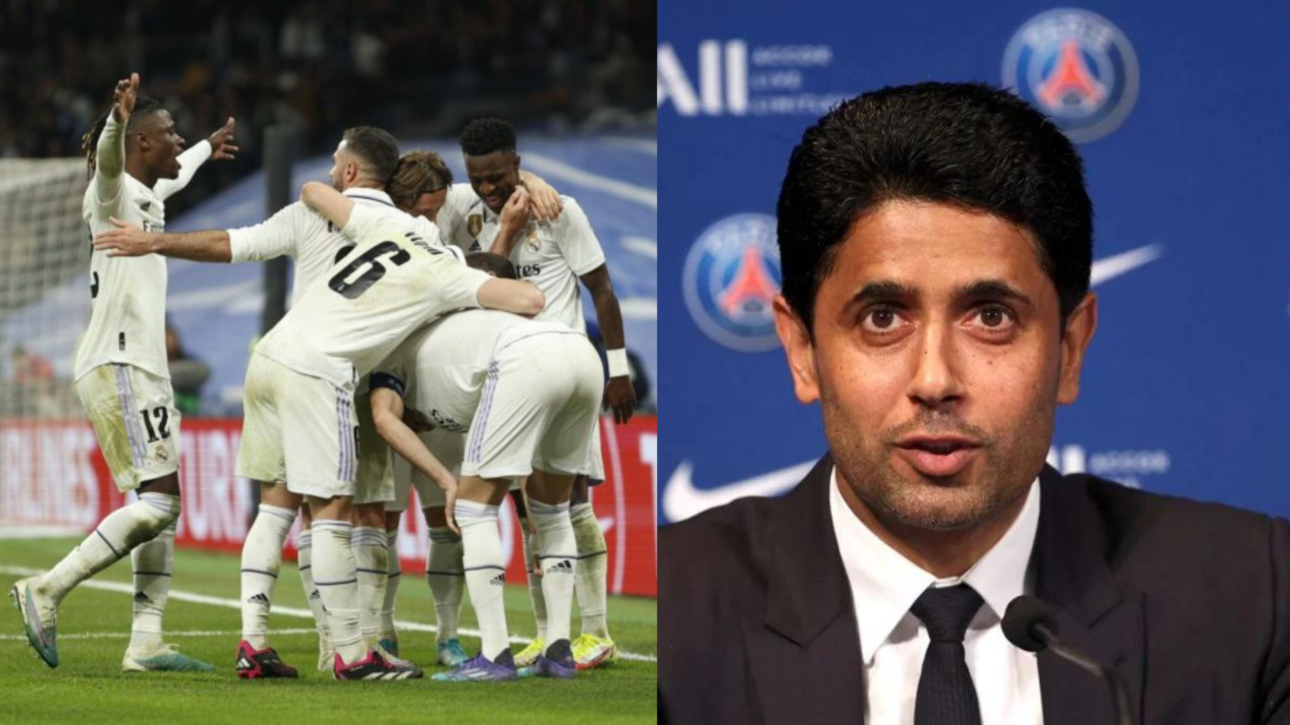 Al-Khelaifi vuelve a asomar la cabeza por el Real Madrid  Al-Khelaifi vuelve a asomar la cabeza por el Real Madrid