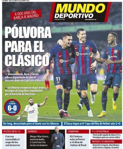 Portada de hoy de Mundo Deportivo