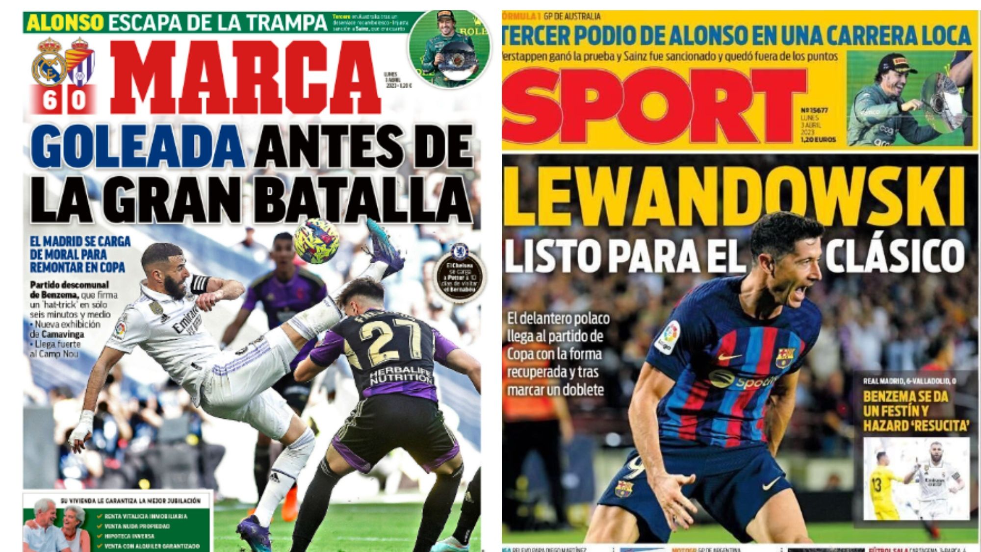 Portadas de hoy de la prensa deportiva, 3 de abril