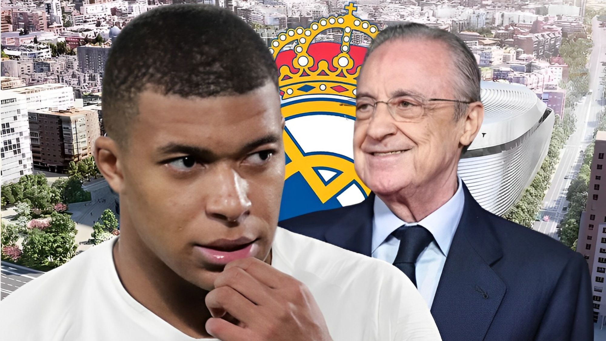 Mbappé y Florentino Pérez