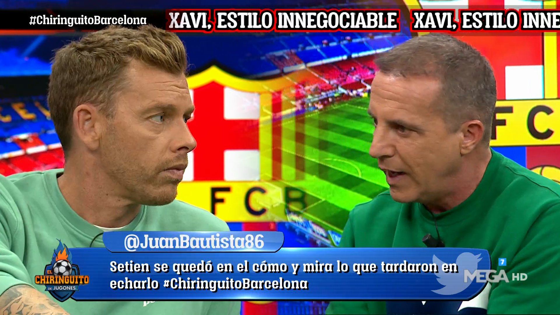Jota Jordi y Cristóbal Soria en 'El Chiringuito'