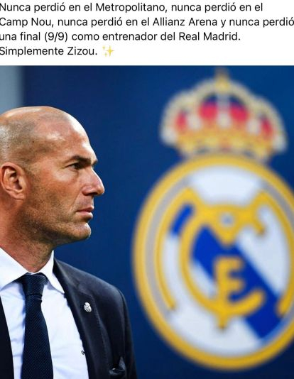 Los números de Zinedine Zidane asustaban 