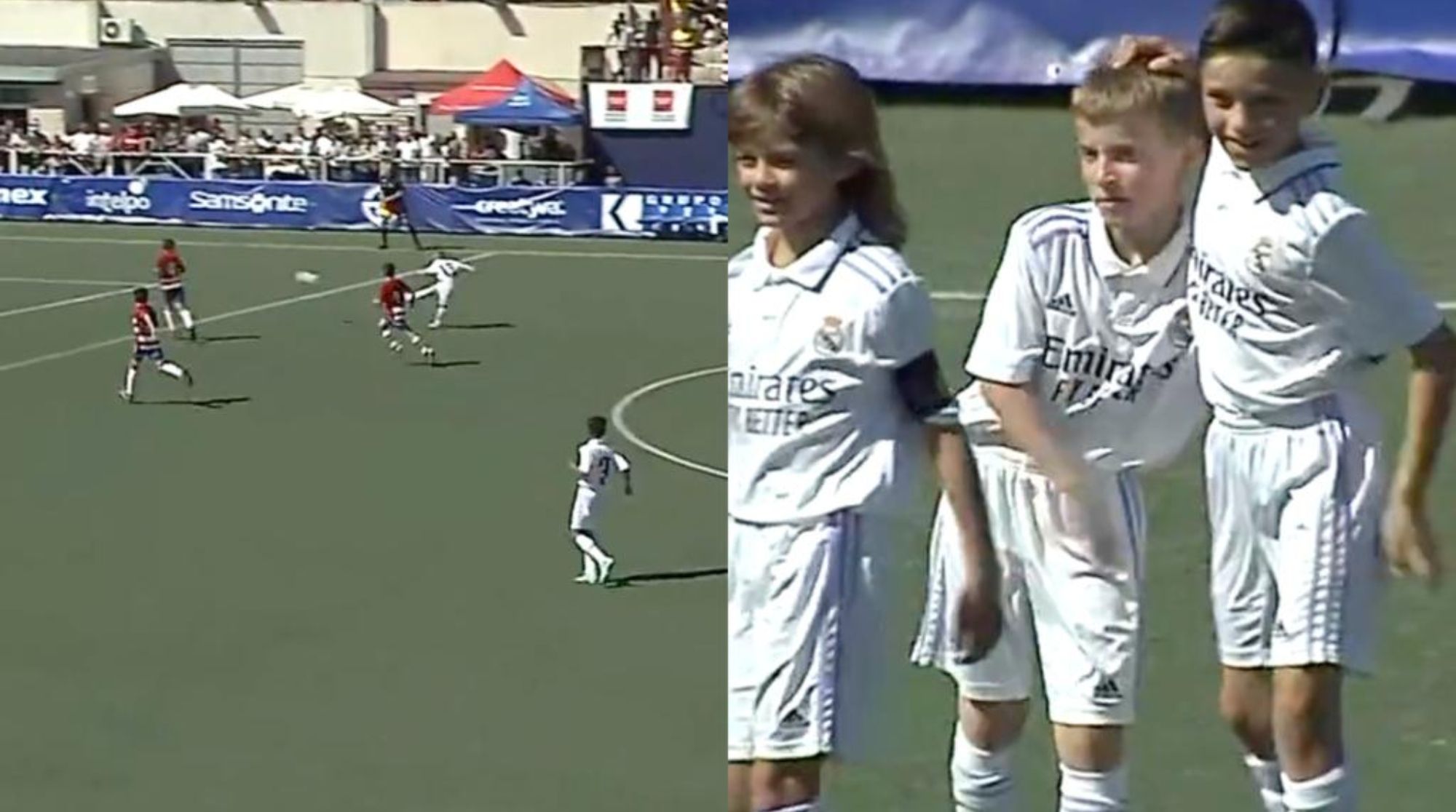 El hijo de Hazard ha marcado uno de los goles de la Íscar Cup
