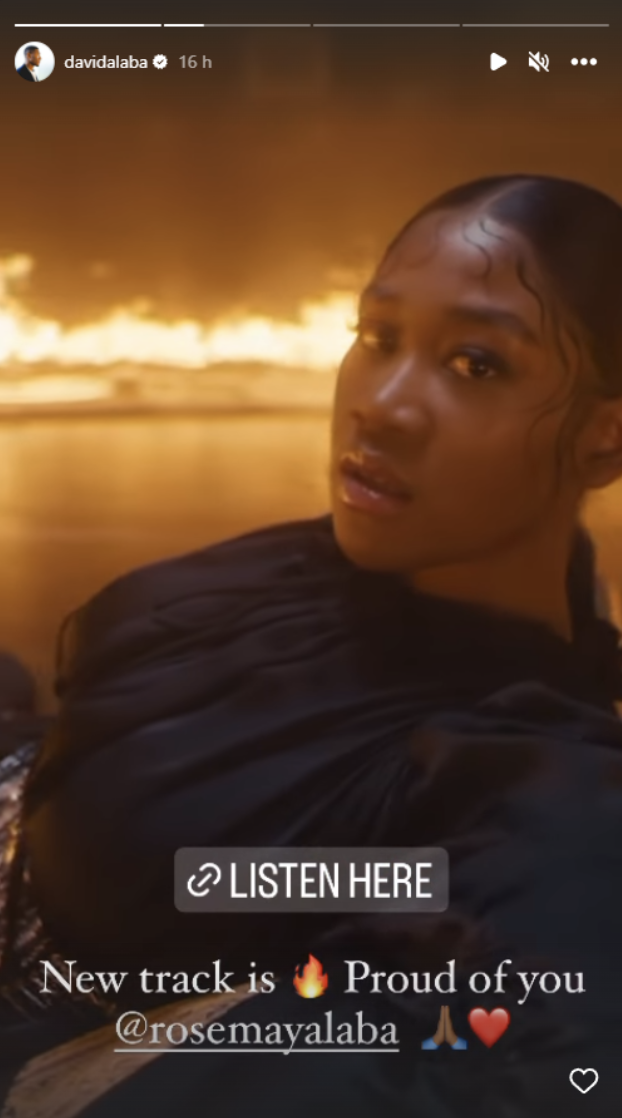 El storie que ha utilizado David Alaba para promocionar la canción de su hermana El storie que ha utilizado David Alaba para promocionar la canción de su hermana