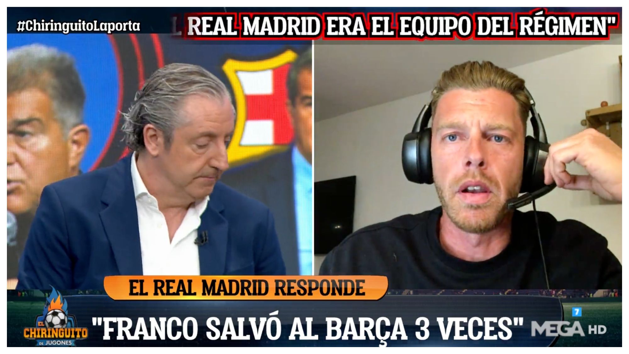 Josep Pedrerol y Jota Jordi en El Chiringuito Josep Pedrerol y Jota Jordi en El Chiringuito