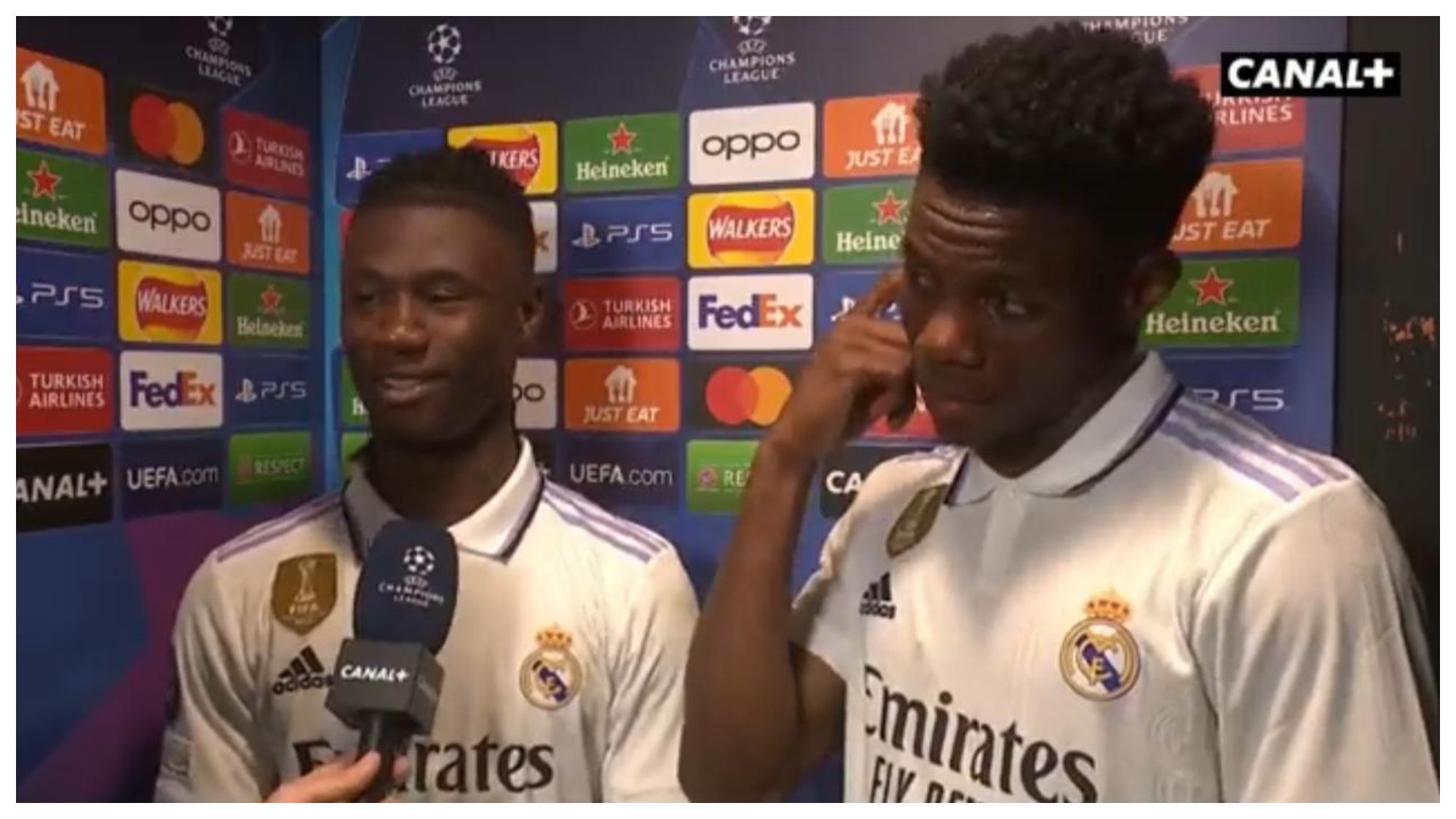 Eduardo Camavinga y Aurelien Tchouameni