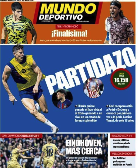 Portada de hoy del diario Mundo Deportivo Portada de hoy del diario Mundo Deportivo