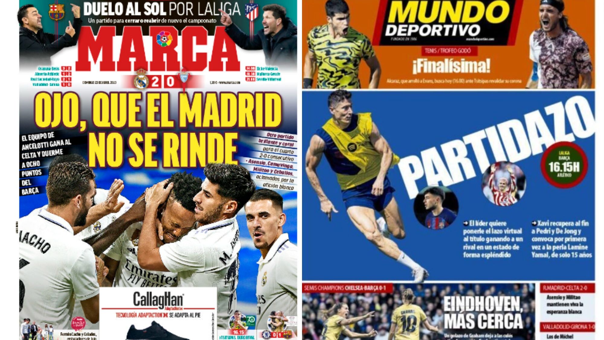 Portadas de hoy de los diarios deportivos