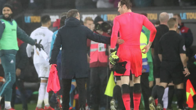 Carvalhal y Peter Cech Carvalhal y Peter Cech