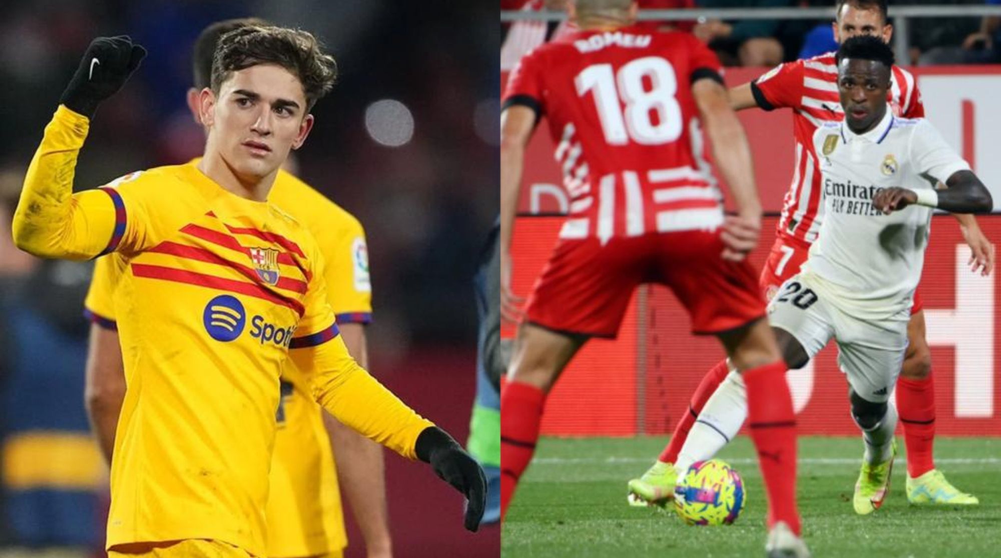 Gavi se unió a la fiesta del Girona Gavi se unió a la fiesta del Girona