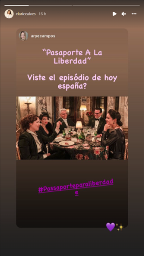 Instagram de la actriz Clarice Alves, mujer de Marcelo Instagram de la actriz Clarice Alves, mujer de Marcelo