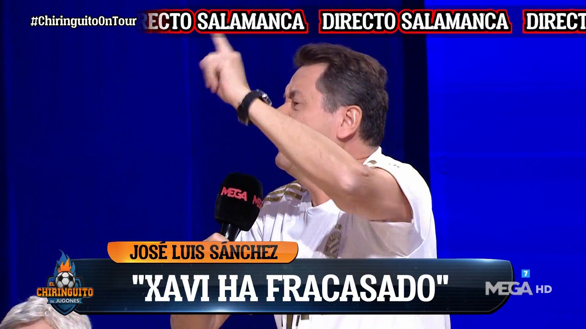 Tomás Roncero ayer en 'El Chiringuito'