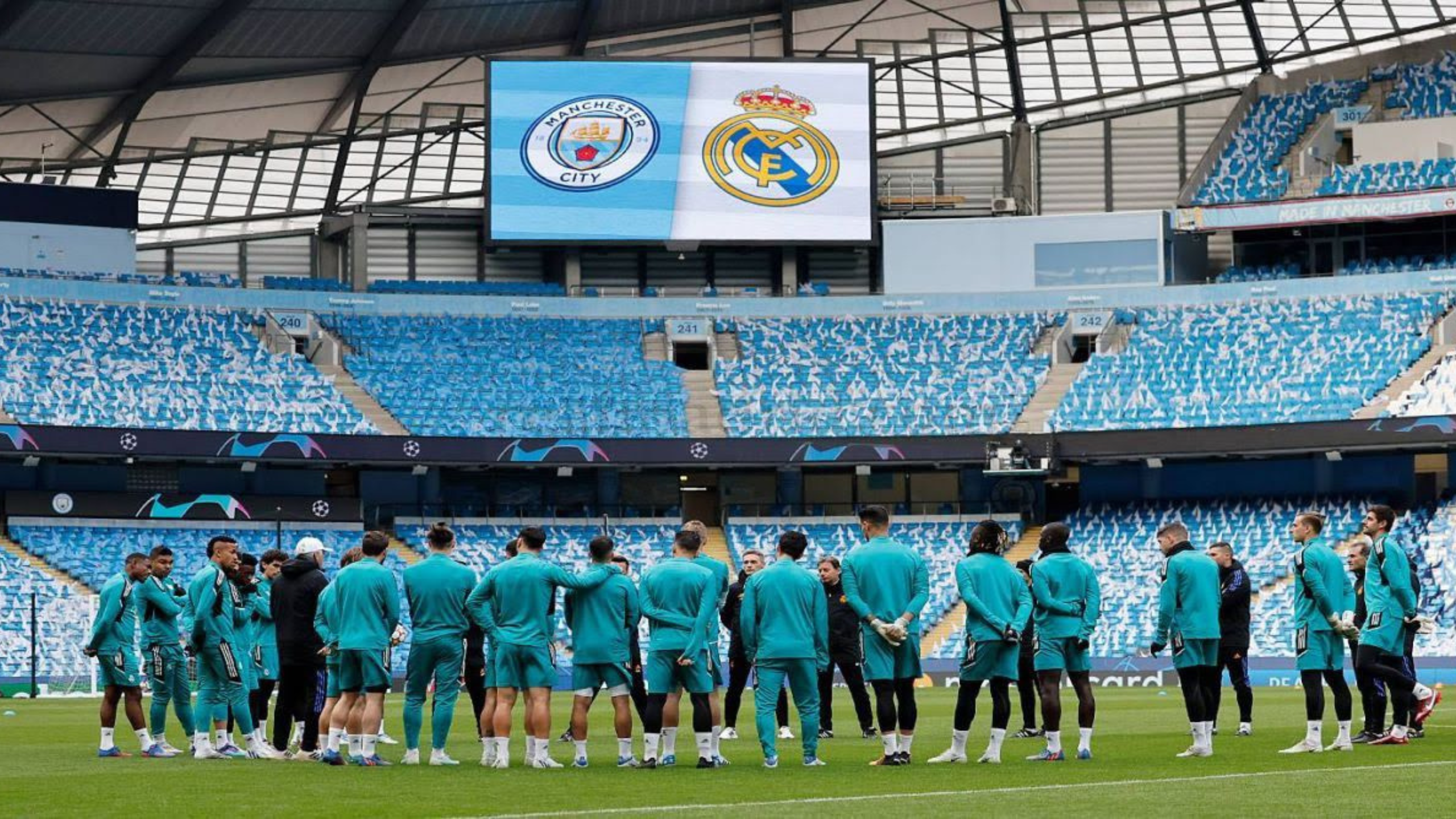 El Real Madrid recibirá al Manchester City el próximo 9 de mayo para las semis de Champions 