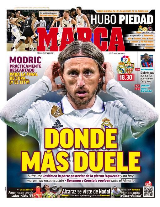 Portada de hoy del Marca Portada de hoy del Marca