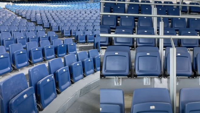 Los nuevos asientos del Santiago Bernabéu