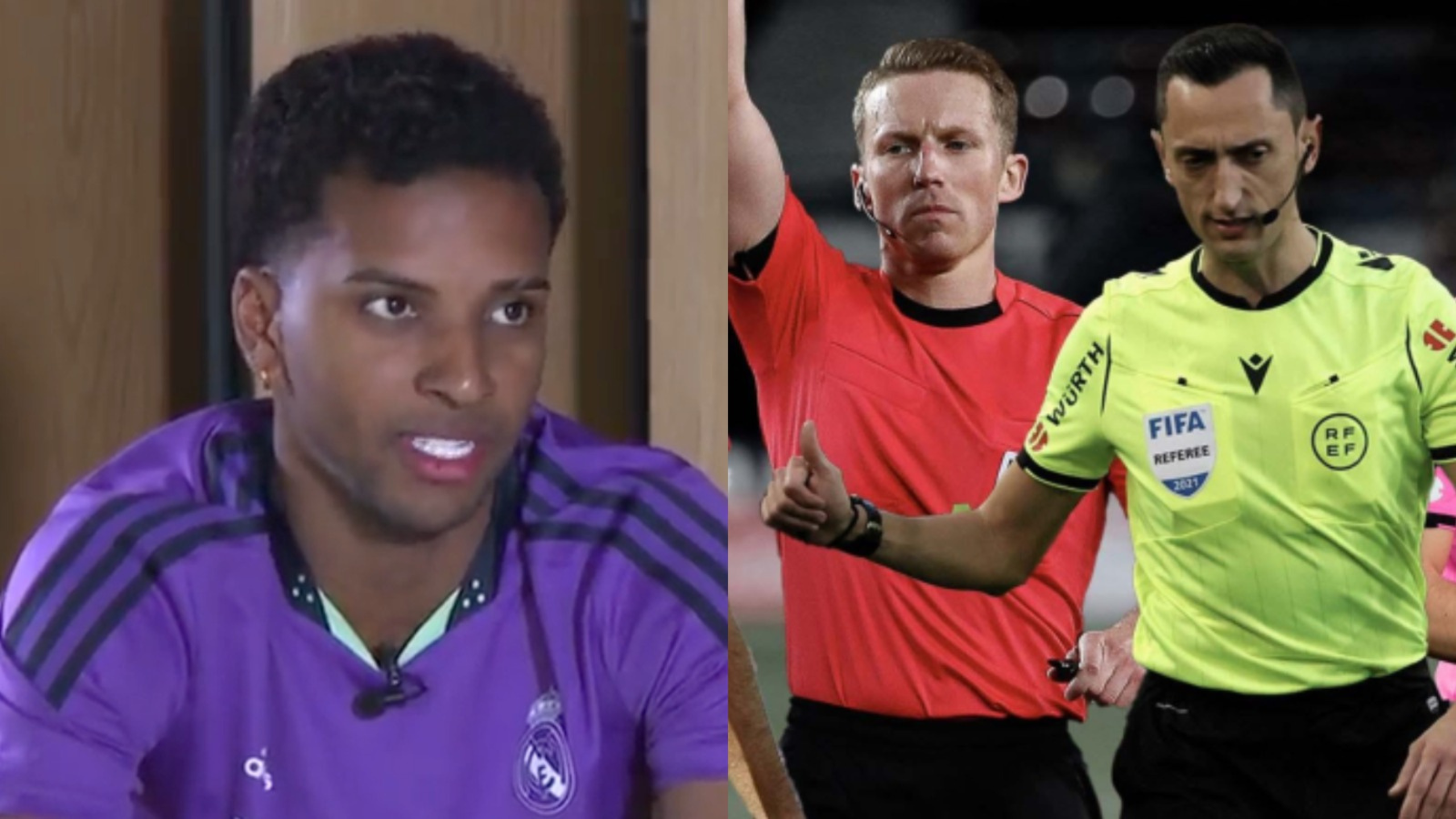 Rodrygo levantaba la voz para protestar contra los árbitros  Rodrygo levantaba la voz para protestar contra los árbitros