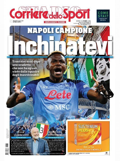 Portada de hoy del diario Corriere dello Sport