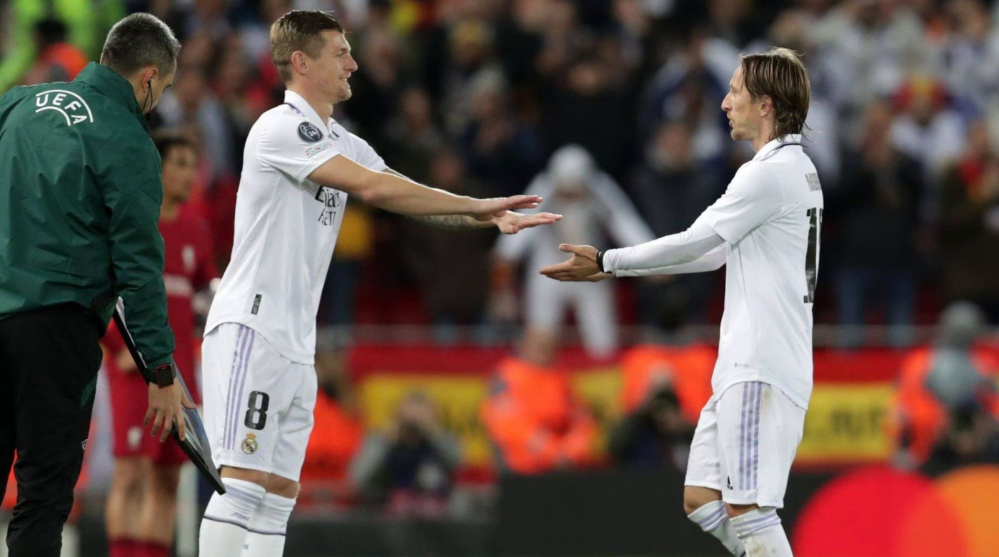 Toni Kroos y Luka Modric Toni Kroos y Luka Modric