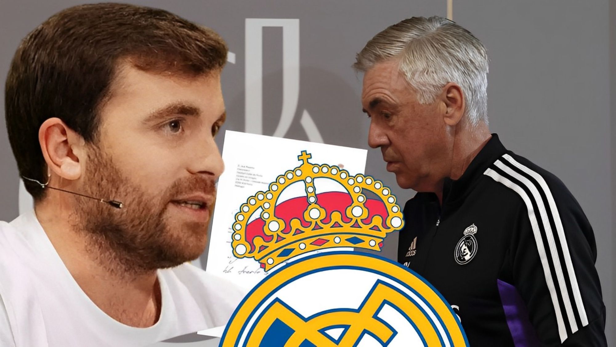 Fabrizio Romano y Carlo Ancelotti
