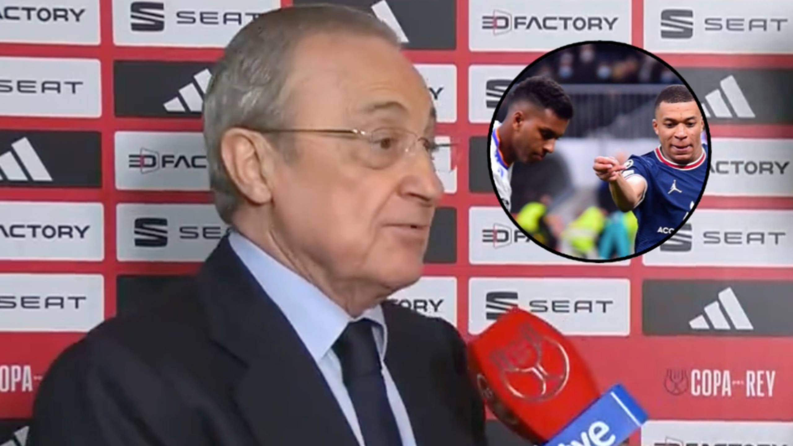 Florentino valoraba las prestaciones de Rodrygo  Florentino valoraba las prestaciones de Rodrygo